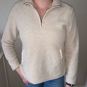 Banana republic fuzzy 1/4 zip